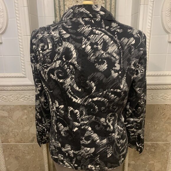 CHICO'S. Size 3X. Silk Cotton Blend. Lined. Pockets. Long Sleeve. B79 - Picture 4 of 6